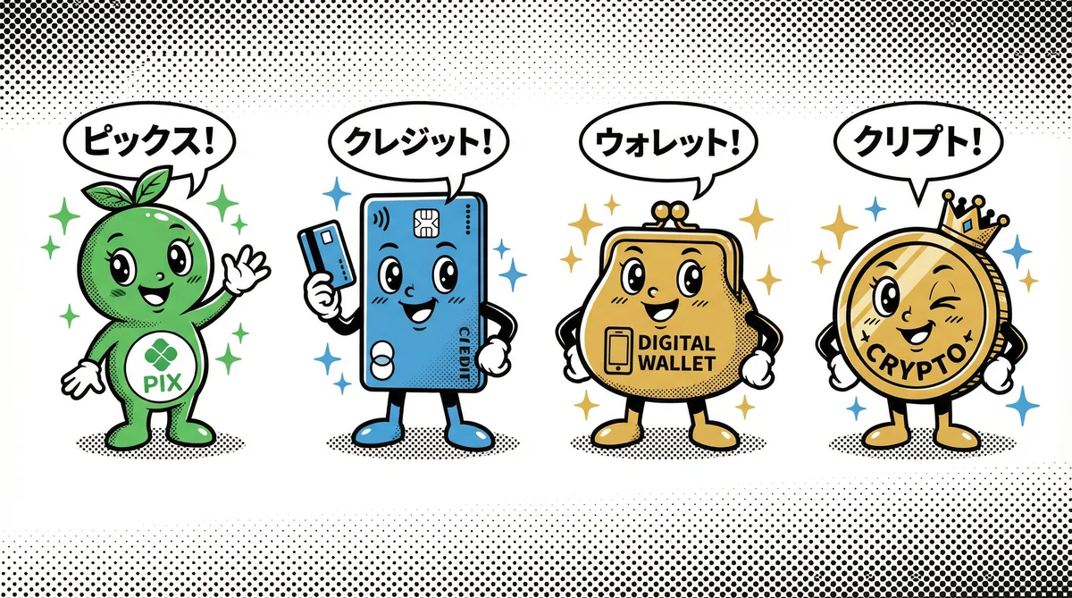 Métodos de Pagamento Luvabet - PIX, Cartões e Criptomoedas